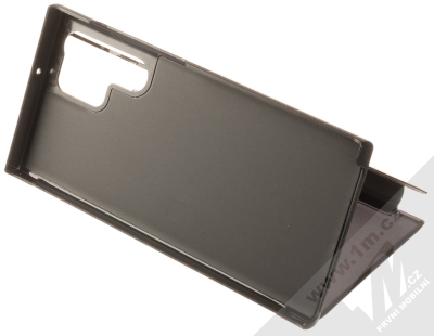 1Mcz Clear View flipové pouzdro pro Samsung Galaxy S22 Ultra 5G černá (black) stojánek