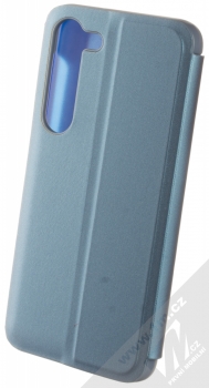 1Mcz Clear View flipové pouzdro pro Samsung Galaxy S23 modrá (blue) zezadu