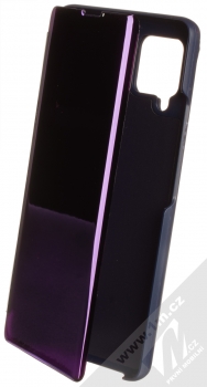 1Mcz Clear View flipové pouzdro pro Samsung Galaxy A42 5G fialová (purple)