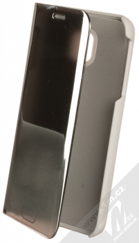 1Mcz Clear View flipové pouzdro pro Samsung Galaxy J3 (2017) stříbrná (silver)