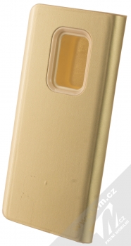 1Mcz Clear View Square flipové pouzdro pro Samsung Galaxy S9 Plus zlatá (gold) zezadu