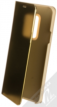 1Mcz Clear View Square flipové pouzdro pro Samsung Galaxy S9 Plus zlatá (gold)