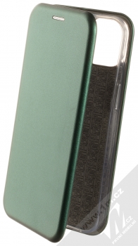1Mcz Elegance Book flipové pouzdro pro Apple iPhone 13 tmavě zelená (dark green)