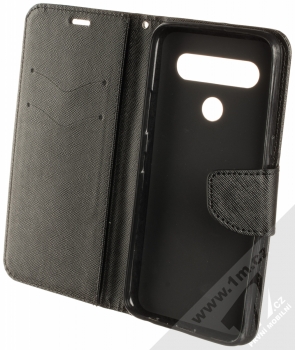 1Mcz Fancy Book flipové pouzdro pro LG K61 černá (black) otevřené