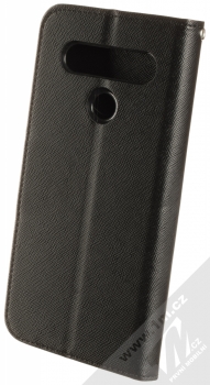 1Mcz Fancy Book flipové pouzdro pro LG K61 černá (black) zezadu