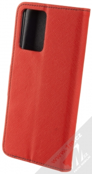 1Mcz Fancy Book flipové pouzdro pro Xiaomi Redmi Note 12 5G, Poco X5 červená modrá (red blue) zezadu