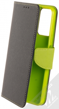 1Mcz Fancy Book flipové pouzdro pro Xiaomi Redmi Note 12S modrá limetkově zelená (blue lime)