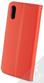 1Mcz Fancy Book flipové pouzdro pro Xiaomi Redmi 9A, Redmi 9AT červená modrá (red blue) zezadu