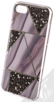 1Mcz Geometric Marble Cover ochranný kryt pro Apple iPhone 7, iPhone 8, iPhone SE (2020), iPhone SE (2022) šedá (grey)