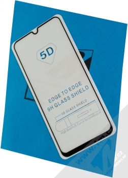 1Mcz Glass 5D Full Glue ochranné tvrzené sklo na kompletní displej pro Samsung Galaxy A50, Galaxy A30s černá (black)