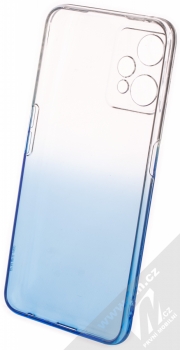 1Mcz Gradient TPU ochranný kryt pro Realme 9 5G, Realme 9 Pro průhledná modrá (transparent blue) zepředu
