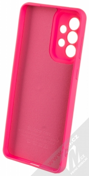 1Mcz Grip Ring Skinny ochranný kryt s držákem na prst pro Samsung Galaxy A33 5G sytě růžová (hot pink) zepředu