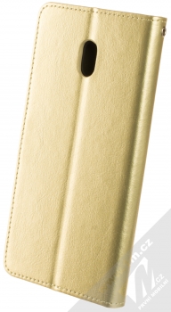 1Mcz Horizon-3H Strap Book flipové pouzdro pro Xiaomi Redmi 8A zlatá (gold) zezadu