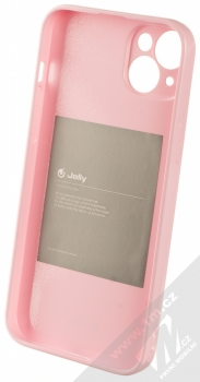 1Mcz Jelly Skinny TPU ochranný kryt pro Apple iPhone 14 Plus světle růžová (light pink) zepředu