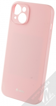 1Mcz Jelly Skinny TPU ochranný kryt pro Apple iPhone 14 Plus světle růžová (light pink)