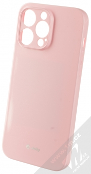1Mcz Jelly Skinny TPU ochranný kryt pro Apple iPhone 14 Pro Max světle růžová (light pink)