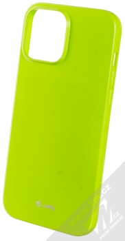 1Mcz Jelly TPU ochranný kryt pro Apple iPhone 13 Pro Max limetkově zelená (lime green)