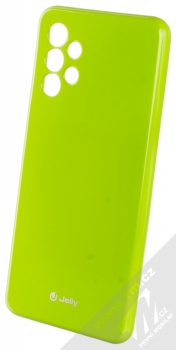 1Mcz Jelly TPU ochranný kryt pro Samsung Galaxy A32 limetkově zelená (lime green)