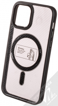 1Mcz MagCarbon ochranný kryt s MagSafe pro Apple iPhone 12, iPhone 12 Pro černá (black)