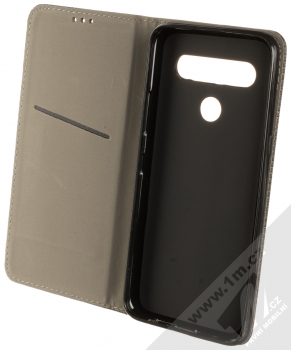 1Mcz Magnet Book Color flipové pouzdro pro LG K61 černá (black) otevřené