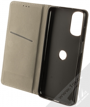 1Mcz Magnet Book Color flipové pouzdro pro Motorola Moto E32, Moto E32s, Moto G22 4G černá (black) otevřené