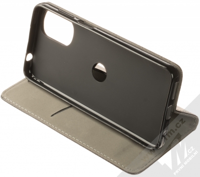 1Mcz Magnet Book Color flipové pouzdro pro Motorola Moto E32, Moto E32s, Moto G22 4G černá (black) stojánek