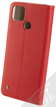 1Mcz Magnet Book flipové pouzdro pro Realme C21Y, Realme C25Y červená (red) zezadu