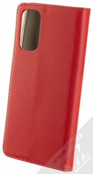 1Mcz Magnet Book flipové pouzdro pro Samsung Galaxy M52 5G červená (red) zezadu