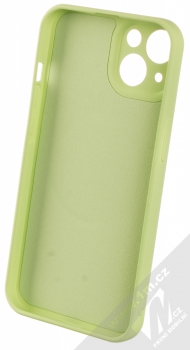 1Mcz MagSilicone TPU ochranný kryt s MagSafe pro Apple iPhone 13 světle zelená (light green) zepředu
