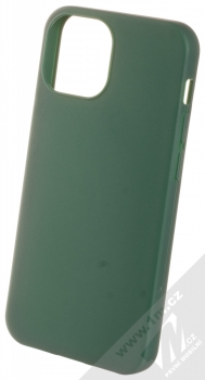 1Mcz Matt TPU ochranný silikonový kryt pro Apple iPhone 13 mini tmavě zelená (forest green)