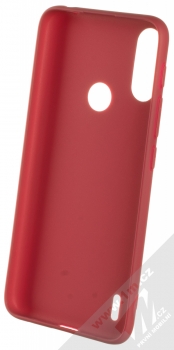 1Mcz Matt TPU ochranný silikonový kryt pro Motorola Moto E7 Power tmavě červená (dark red) zepředu