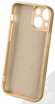 1Mcz Metallic TPU ochranný kryt pro Apple iPhone 13 mini zlatá (gold) zepředu