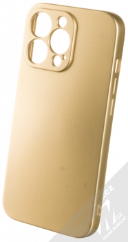 1Mcz Metallic TPU ochranný kryt pro Apple iPhone 13 Pro zlatá (gold)
