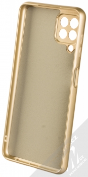 1Mcz Metallic TPU ochranný kryt pro Samsung Galaxy A22 zlatá (gold) zepředu