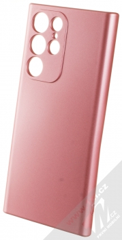 1Mcz Metallic TPU ochranný kryt pro Samsung Galaxy S22 Ultra 5G růžová (pink)