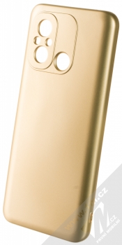 1Mcz Metallic TPU ochranný kryt pro Xiaomi Redmi 12C, Poco C55 zlatá (gold)