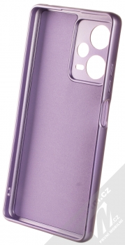 1Mcz Metallic TPU ochranný kryt pro Xiaomi Redmi Note 12 Pro Plus fialová (violet) zepředu