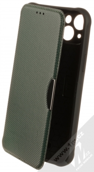 1Mcz Razor Book flipové pouzdro pro Apple iPhone 14 Plus tmavě zelená (dark green)