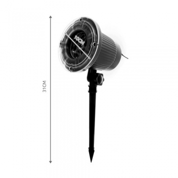 1Mcz SE326 LED projektor venkovní s motivem Sněhové vločky černá (black)