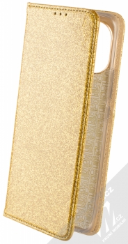 1Mcz Shining Book třpytivé flipové pouzdro pro Xiaomi Mi 11 zlatá (gold)