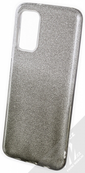 1Mcz Shining Duo TPU třpytivý ochranný kryt pro Samsung Galaxy A13 4G stříbrná černá (silver black)