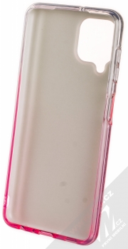 1Mcz Shining Duo TPU třpytivý ochranný kryt pro Samsung Galaxy A22 stříbrná růžová (silver pink) zepředu