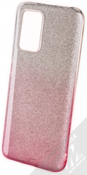 1Mcz Shining Duo TPU třpytivý ochranný kryt pro Xiaomi Redmi 10 stříbrná růžová (silver pink)