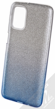 1Mcz Shining Duo TPU třpytivý ochranný kryt pro Samsung Galaxy M31s stříbrná modrá (silver blue)