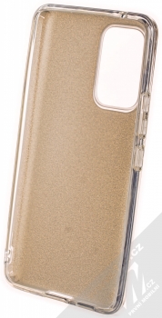 1Mcz Shining TPU třpytivý ochranný kryt pro Samsung Galaxy A53 5G zlatá (gold) zepředu