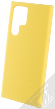 1Mcz Silicone ochranný kryt pro Samsung Galaxy S22 Ultra 5G citrónově žlutá (lemon)