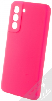 1Mcz Silicone Skinny ochranný kryt pro Samsung Galaxy S21 FE sytě růžová (hot pink)