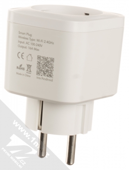 1Mcz Smart Plug dálkově ovládaná zásuvka bílá (white) seshora