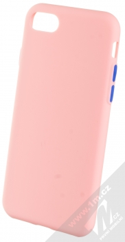 1Mcz Solid TPU ochranný kryt pro Apple iPhone 7, iPhone 8, iPhone SE (2020), iPhone SE (2022) světle růžová (light pink)