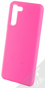 1Mcz Solid TPU ochranný kryt pro Samsung Galaxy S21 sytě růžová (hot pink)